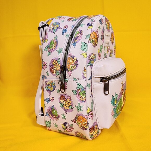 Loungefly The Land Before Time Dinosaurs Floral Purple Soft Tag Mini Backpack - Picture 4 of 12